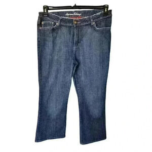 American Exchange Ankle Jeans Women's Plus Size 16 Blue Stretch Denim